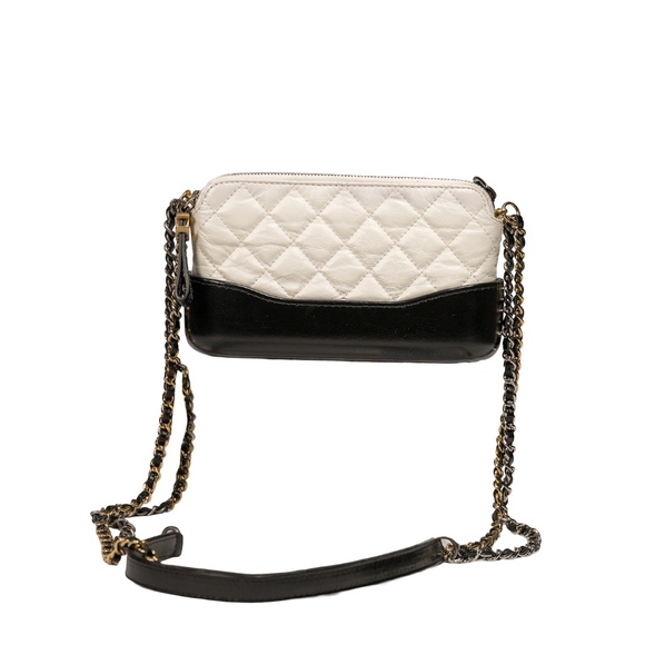 Chanel Gabrielle Double Zip Clutch with Chain Quilted Aged Calfskin - Picture 11 of 12